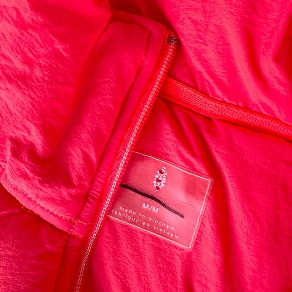 NWT Free People Pippa Packable Puffer Jacket Hot Watermelon FP Movement Medium - Picture 7 of 11